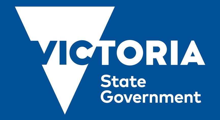 victorian state government logo blue